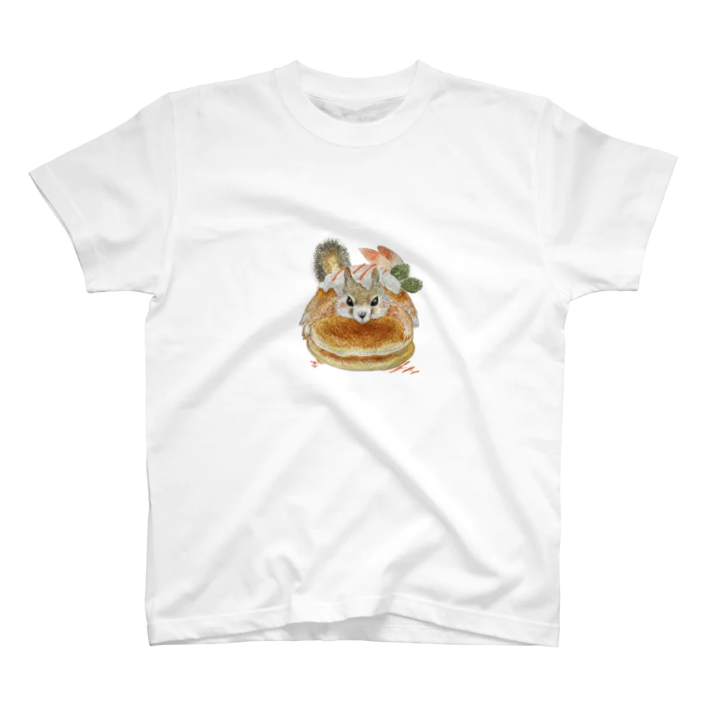 ALOANEあろあね のパンケーキ／リス スタンダードTシャツ