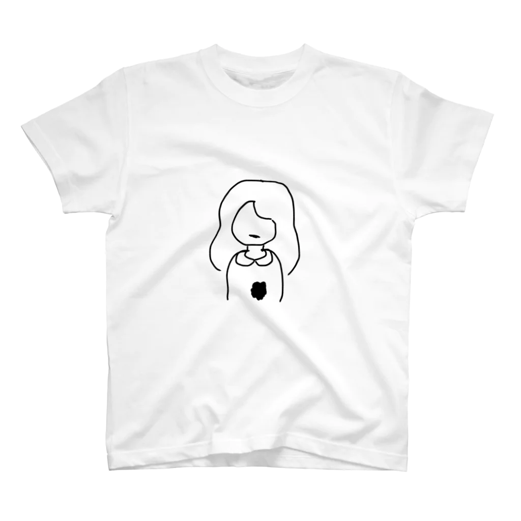 裏きりんのケチャップこぼしたの。 スタンダードTシャツ