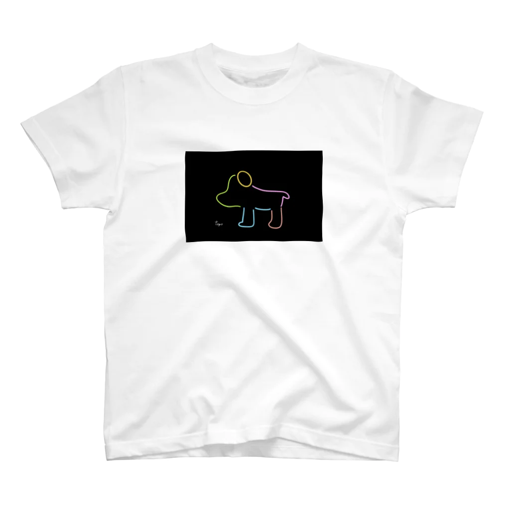 umbrella SCREAMのネオンカラー dog スタンダードTシャツ