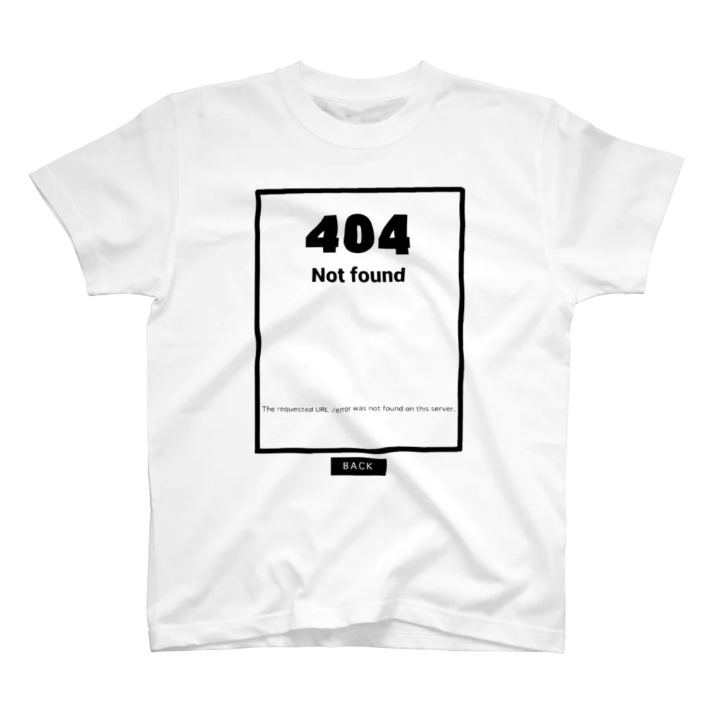 なでしこ@デザインのNot found 404 Regular Fit T-Shirt