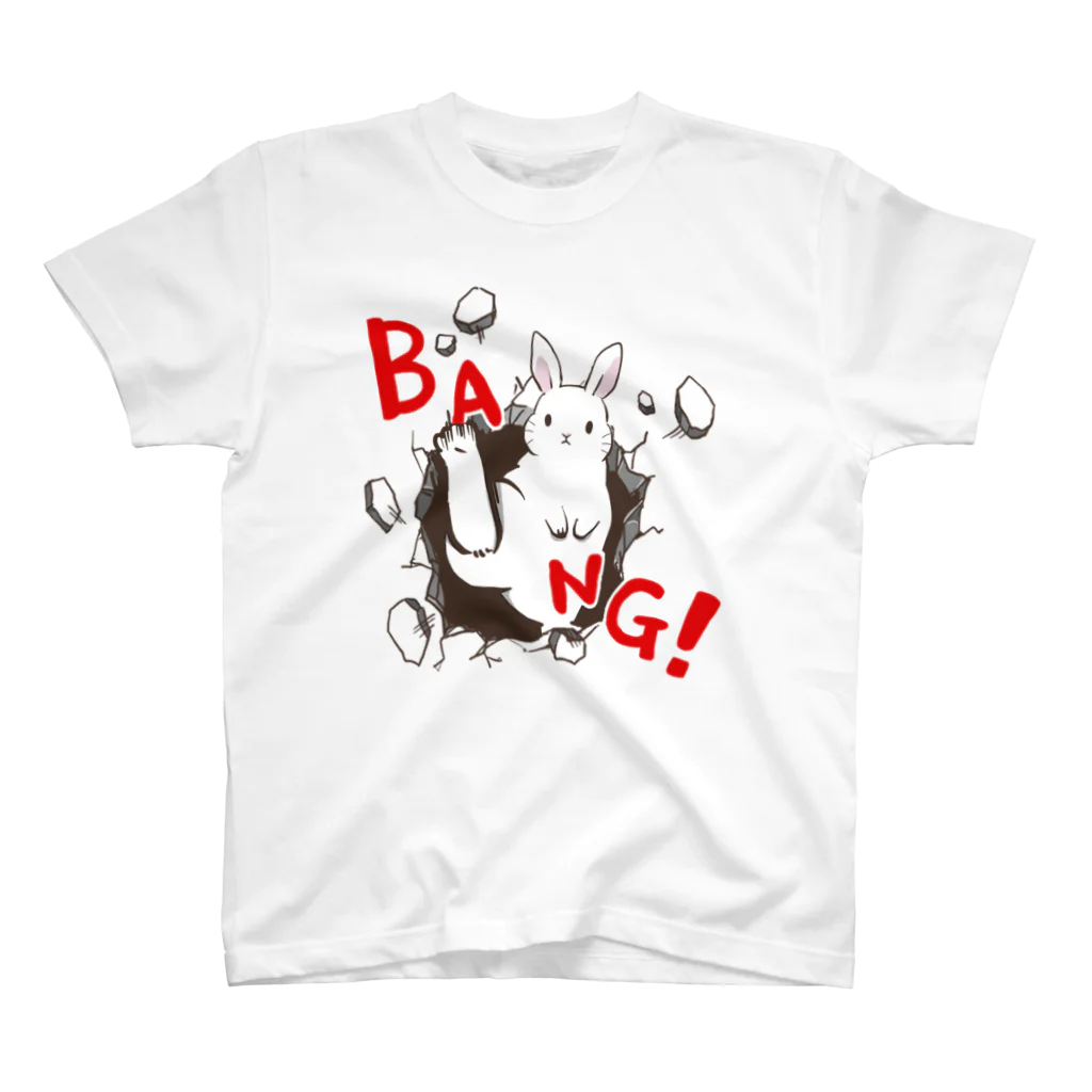 うさくら堂の蹴りうさぎ<BANG> Regular Fit T-Shirt