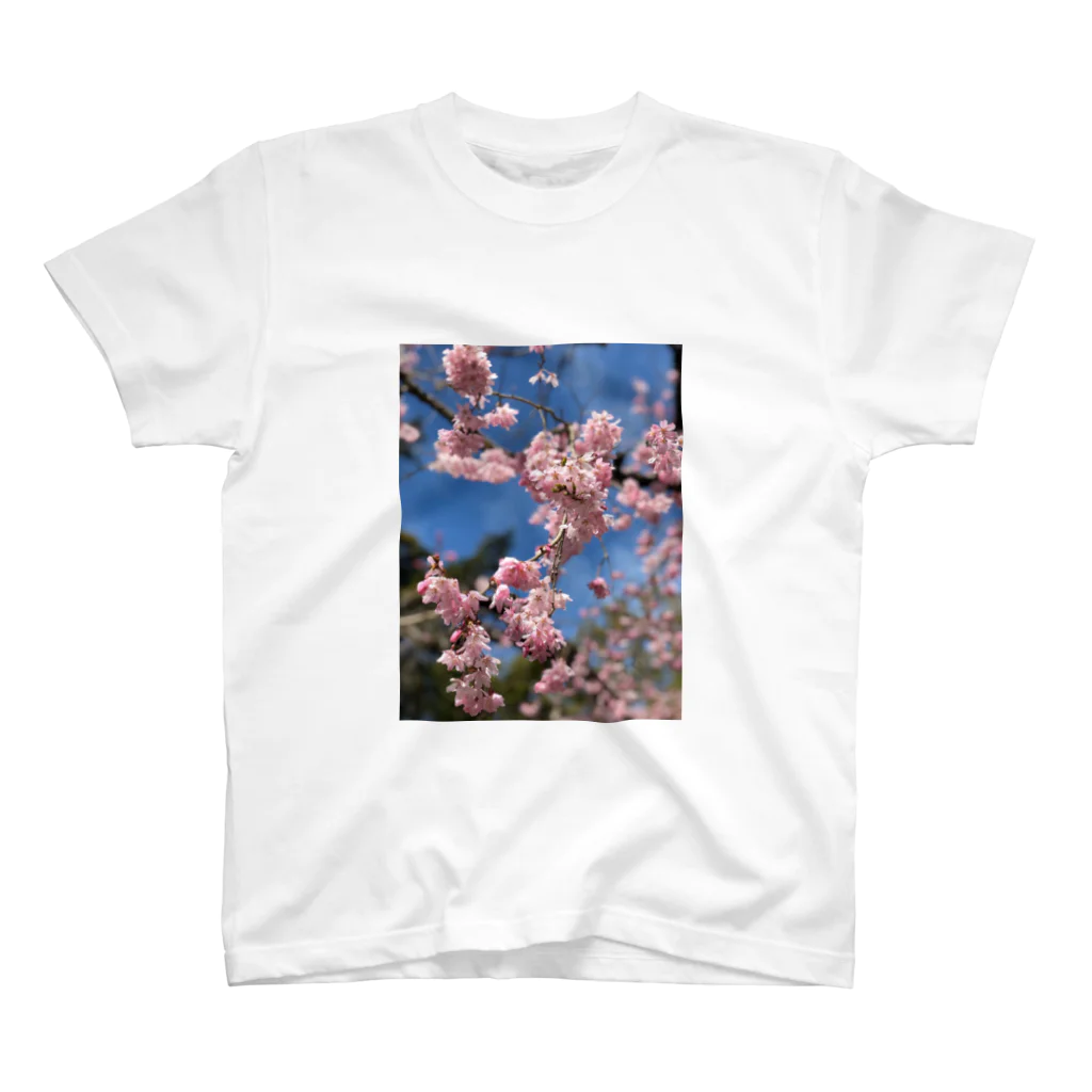 Nyustoreの桃の花 Regular Fit T-Shirt