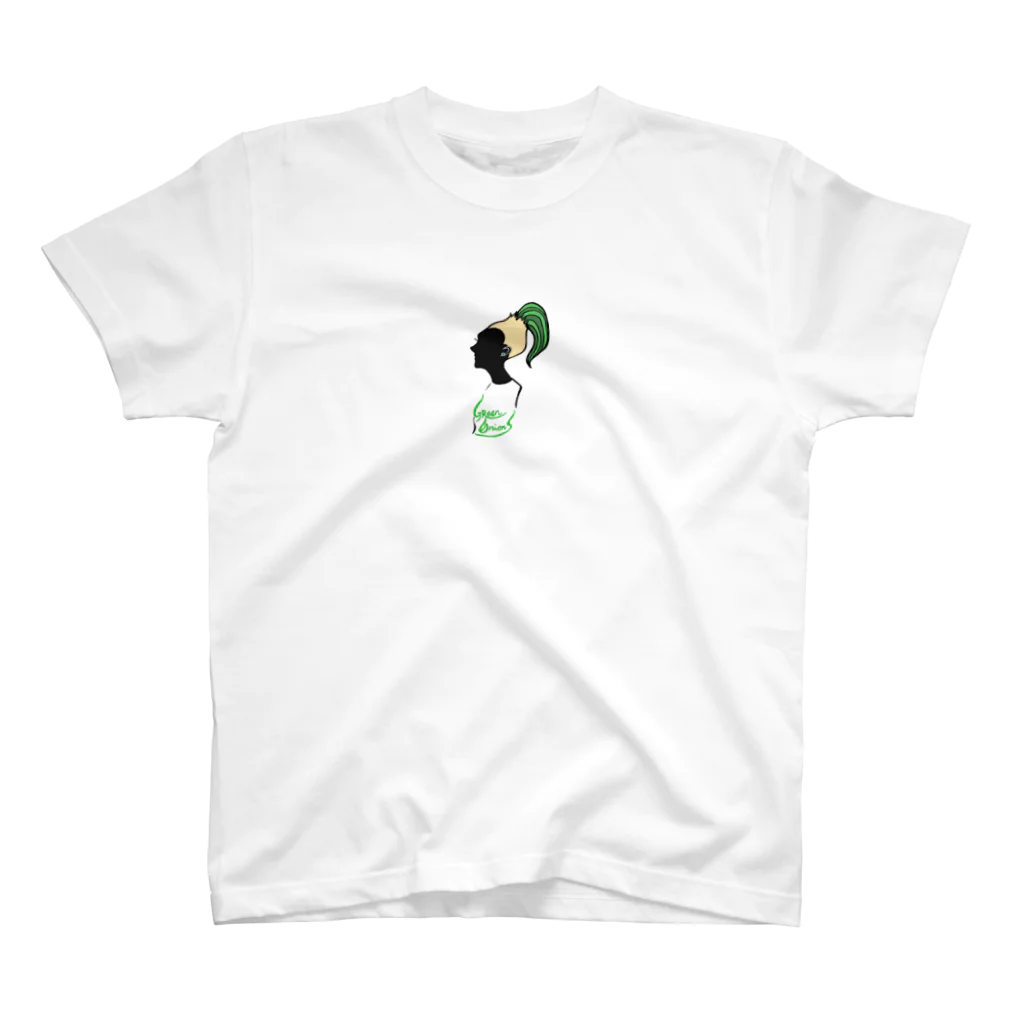 🐩防具屋ホノルルのGreen Onions Girl スタンダードTシャツ