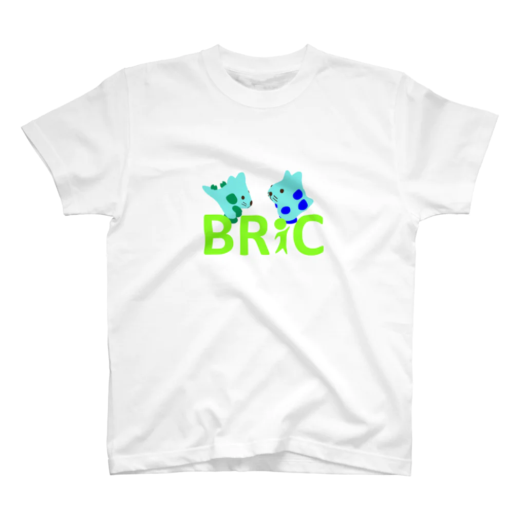 ブリっくん・ボバースキャンプショップのブリっくんとリっくんBRiC スタンダードTシャツ