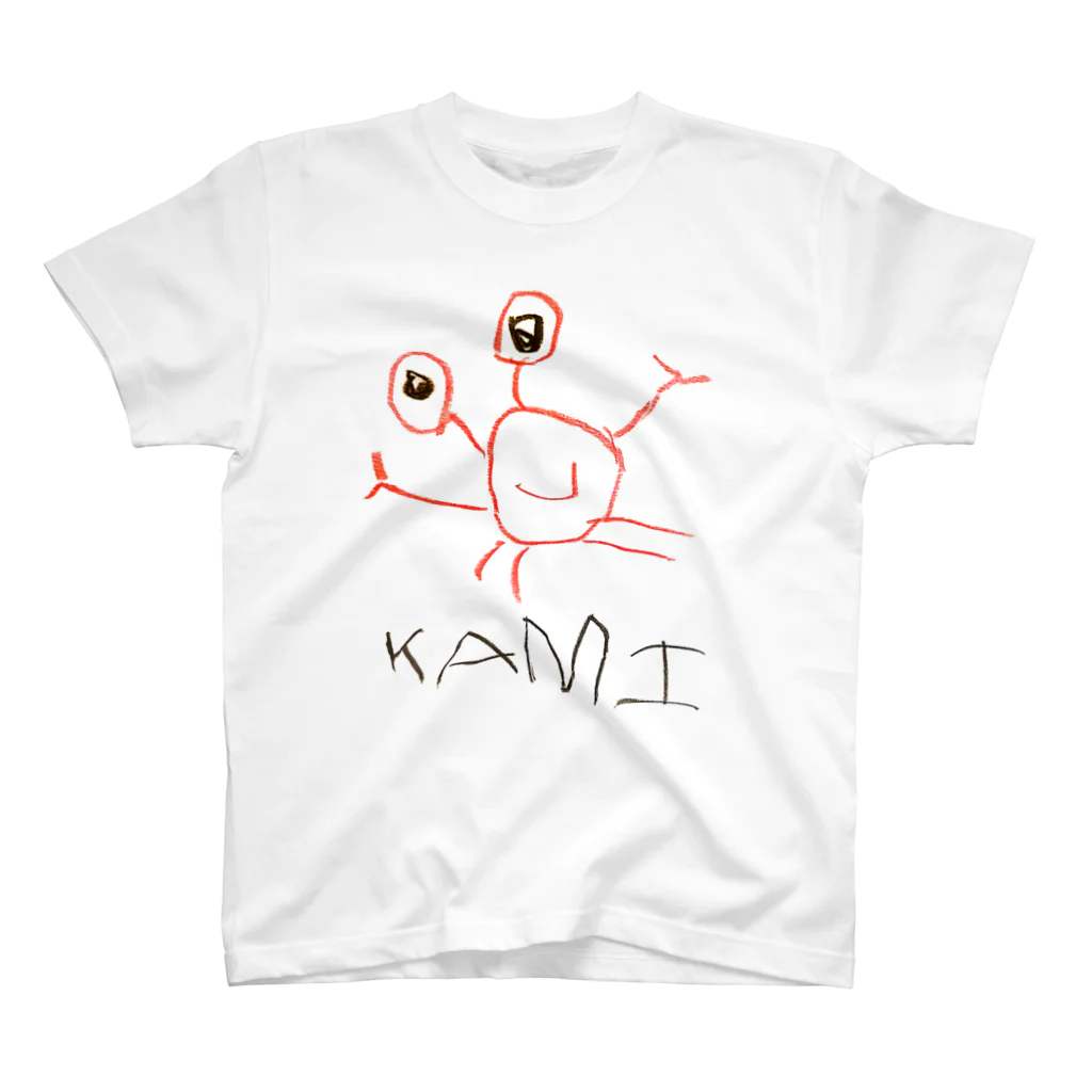 mogegeの4才が描いたKAMI(誤字) スタンダードTシャツ
