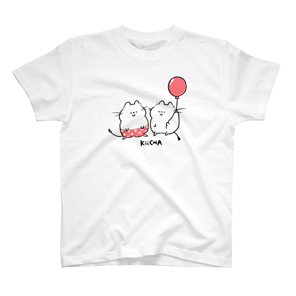 デグーのきいちゃんのぱんつデグーと風船デグーピンク T-Shirt