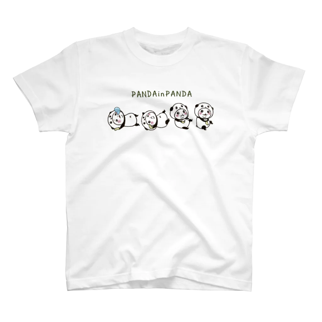 スパイシー千鶴のパンダinぱんだ(くつ下) スタンダードTシャツ