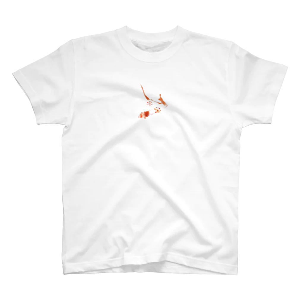 comme si.の花(オレンジ) スタンダードTシャツ