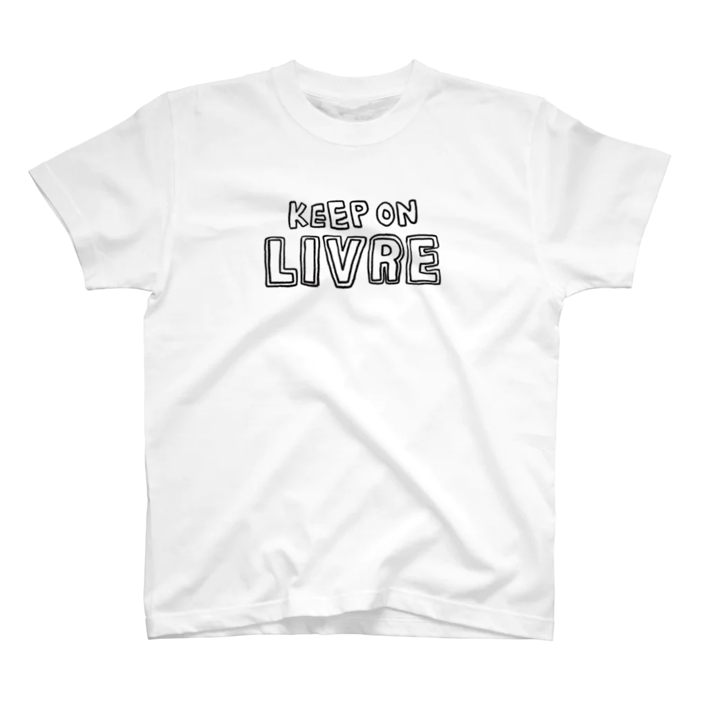 Keep On LIVREのKeepOnLIVRE（白黒LOGO） スタンダードTシャツ