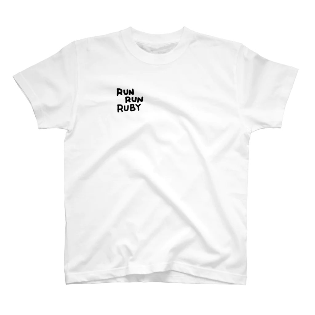 夕波屋さんのるんるんるびーロゴTシャツ Regular Fit T-Shirt