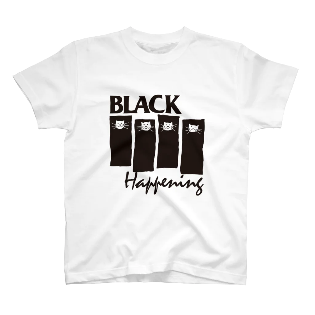 オサモハンキンポーの BLACK HAPPENING（ver2） Regular Fit T-Shirt