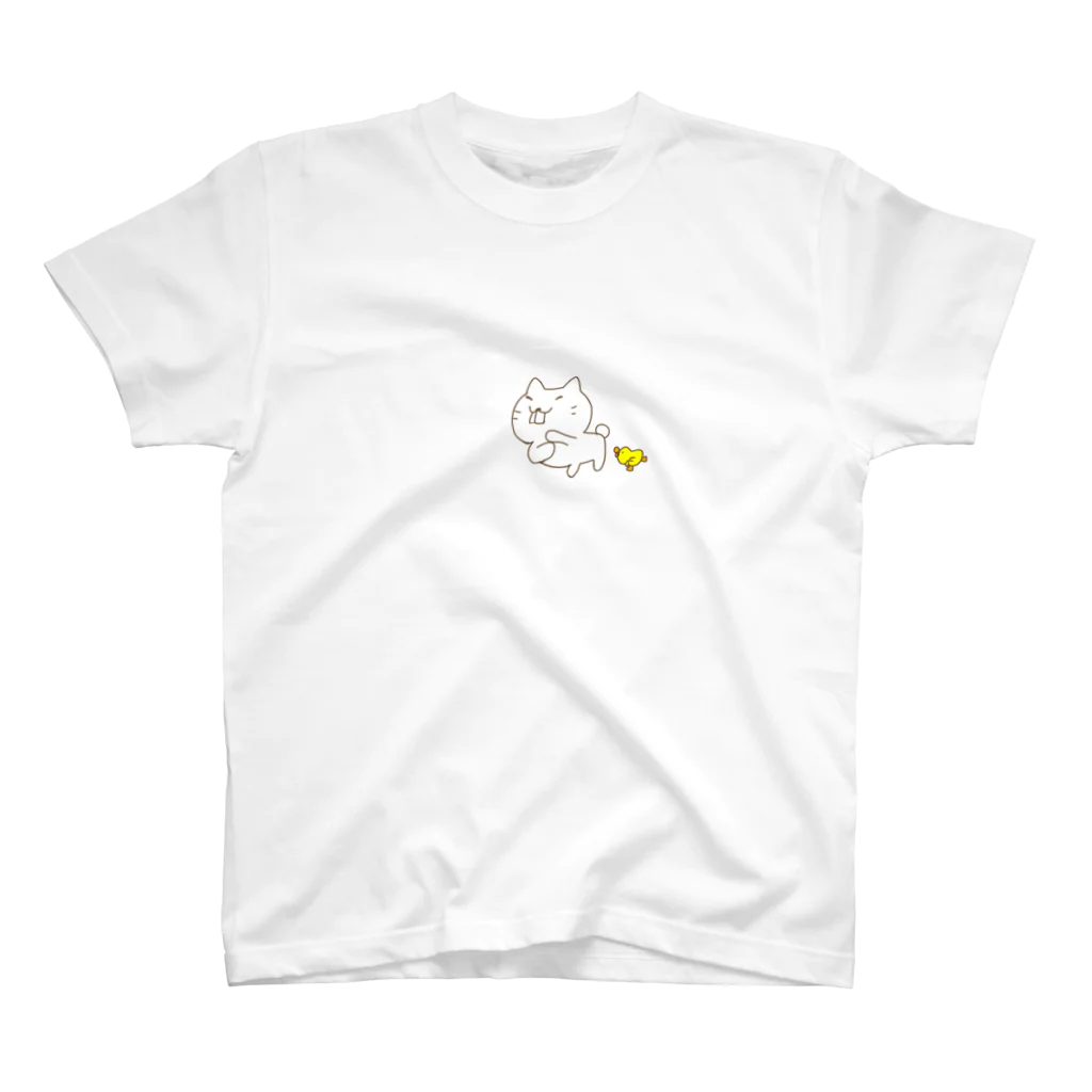 Hello Happy Catののらちびとぴぴぴのダンス スタンダードTシャツ