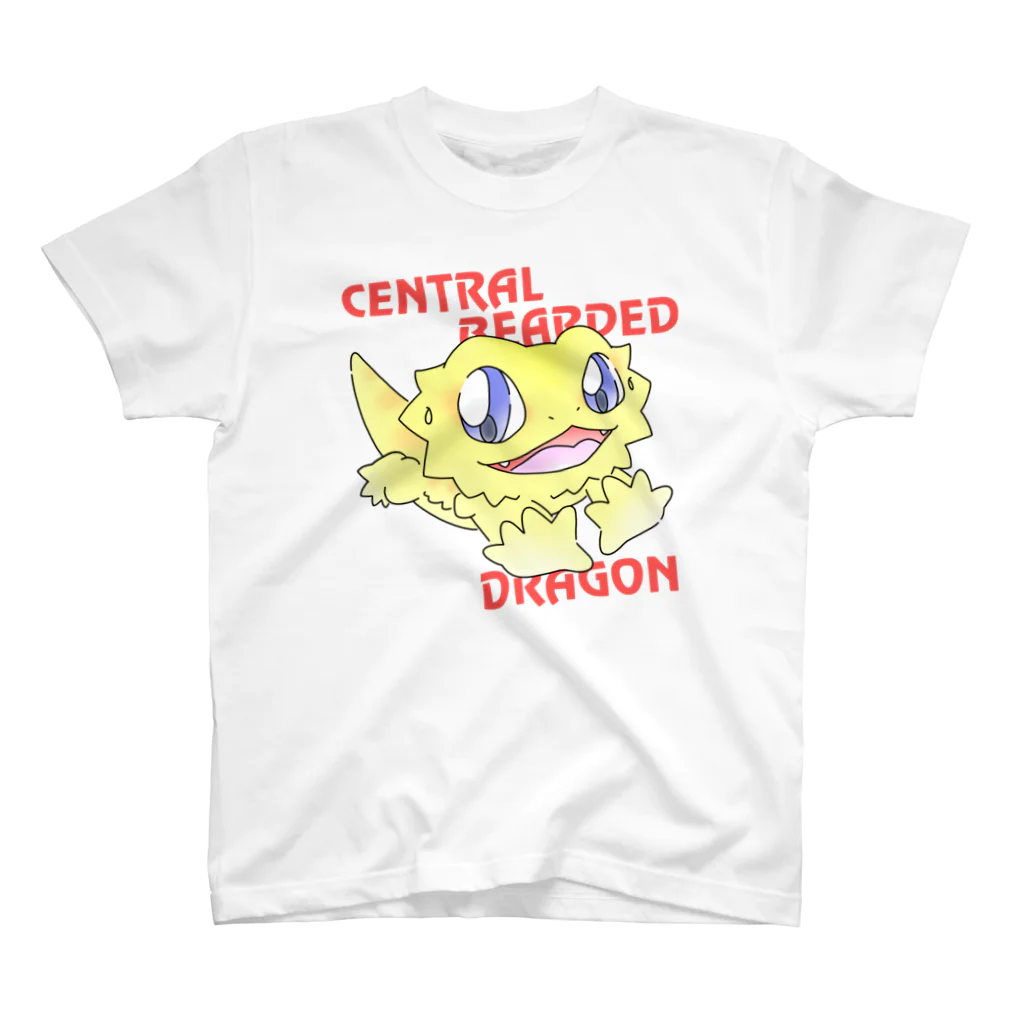 テル©️爬虫類 イラスト グッズ 【TERU★TSUN Common destiny】のフトアゴヒゲトカゲ Regular Fit T-Shirt