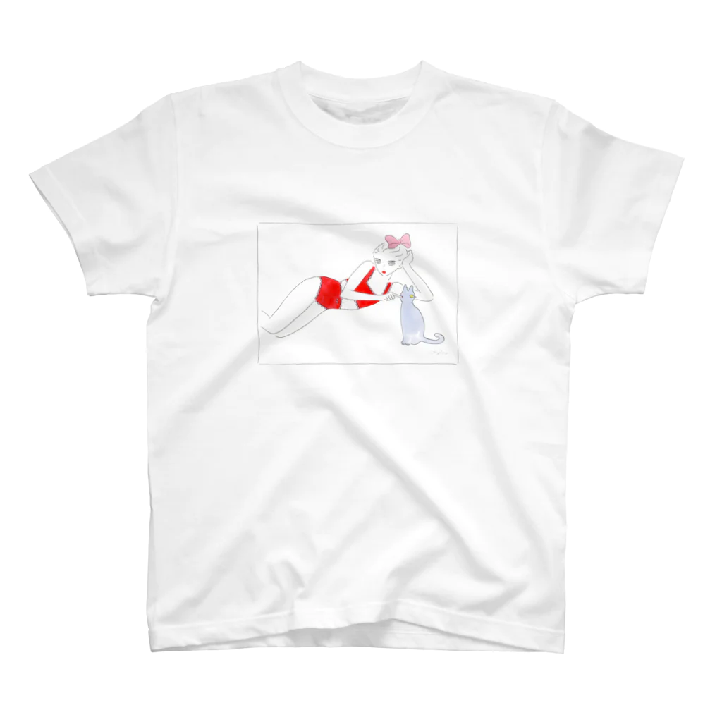 牛久保雅美の猫かわいがり１ Regular Fit T-Shirt