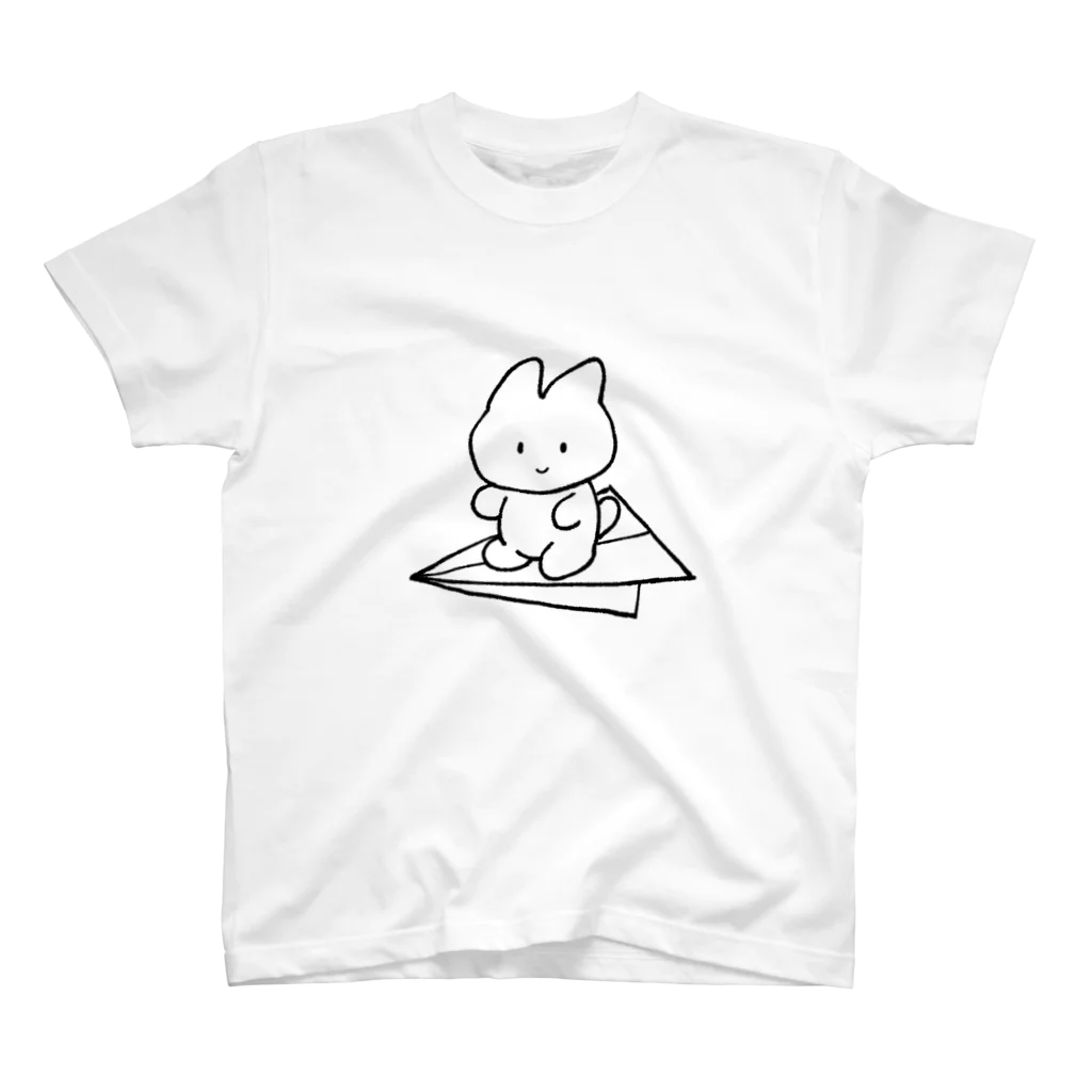 すやすやラボの紙ひこうきでスイ― スタンダードTシャツ