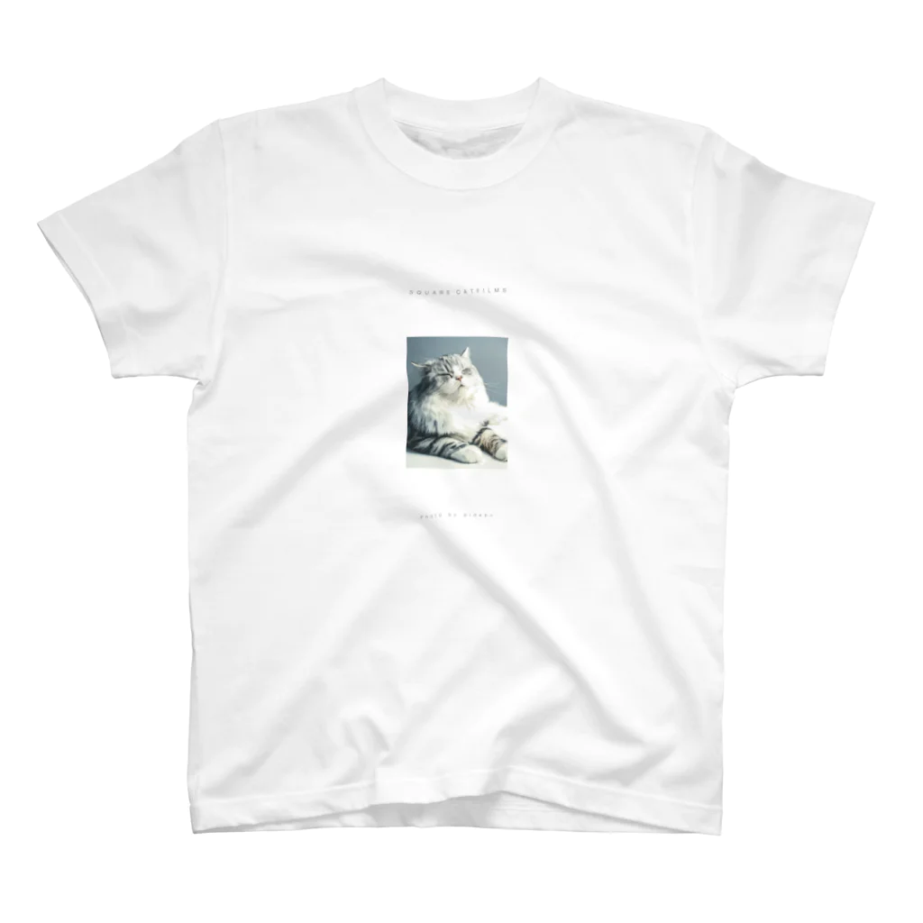 QUIETMILLS.COのSQUARE CATFILMS SERIES pidepu　 Regular Fit T-Shirt