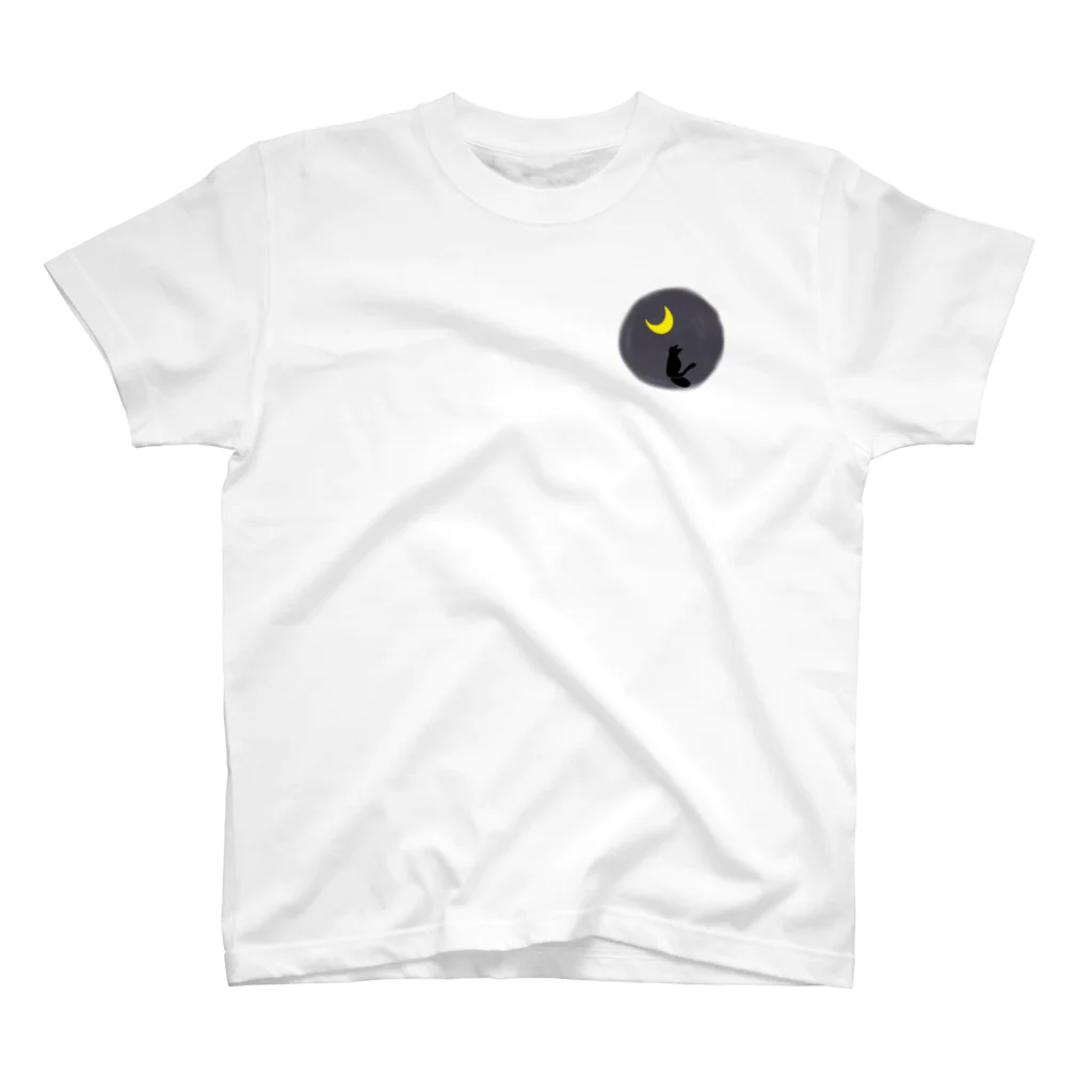 goththの月と猫 Regular Fit T-Shirt