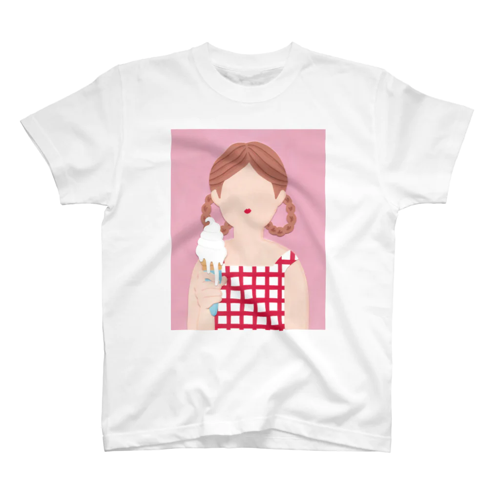 Makiko Takayamaのソフトクリ〜ムガ〜ル スタンダードTシャツ