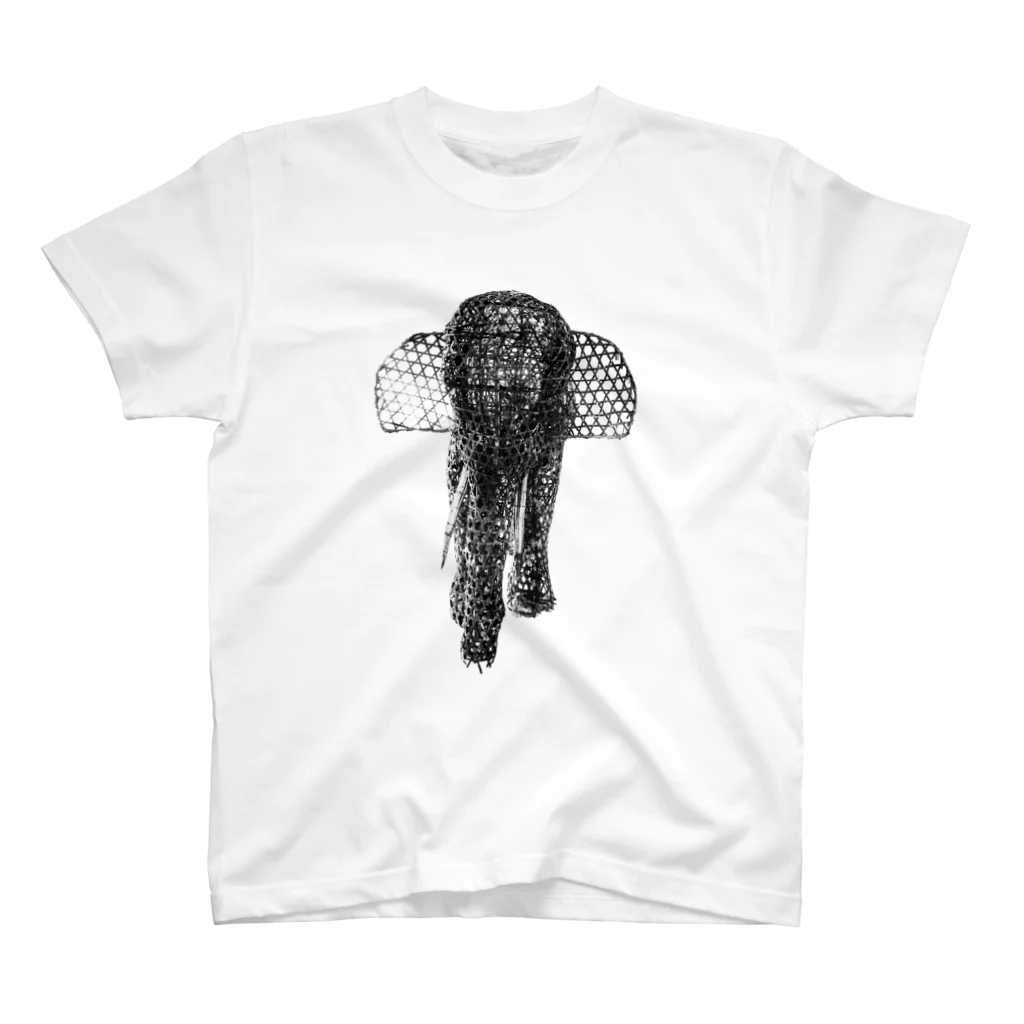 西荻案内所のSUZURI店の佐渡の竹象 Regular Fit T-Shirt