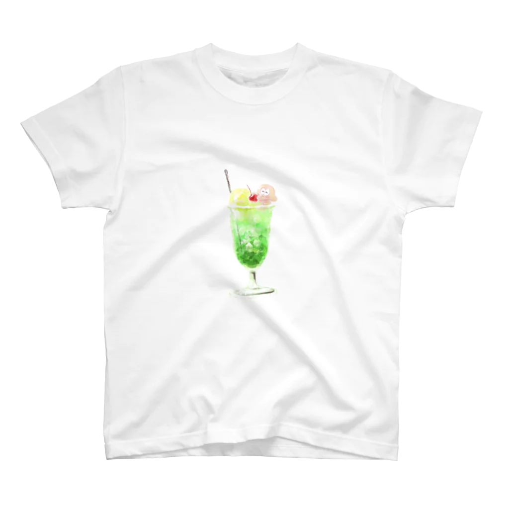 まいころショップのクリームソーダうぶげんTシャツ スタンダードTシャツ