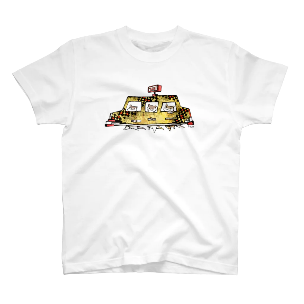 3to10 Online Store SUZURI店のかわうそタクシー Regular Fit T-Shirt
