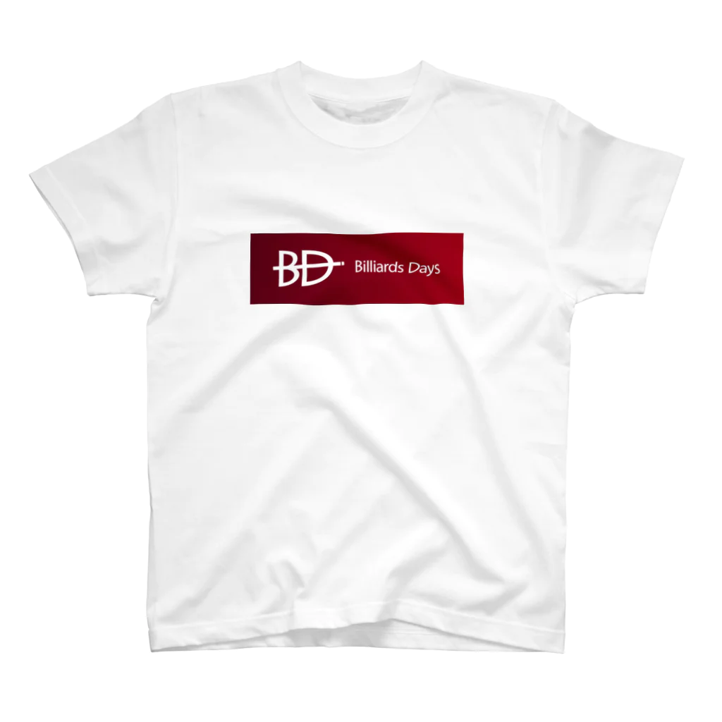 Billiards Days （ビリヤード・デイズ）のBD赤ロゴT スタンダードTシャツ
