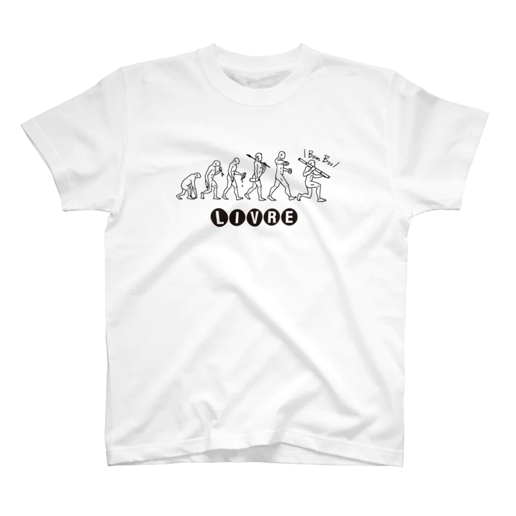 Keep On LIVREの飲酒EVOLUTION（黒インク） スタンダードTシャツ