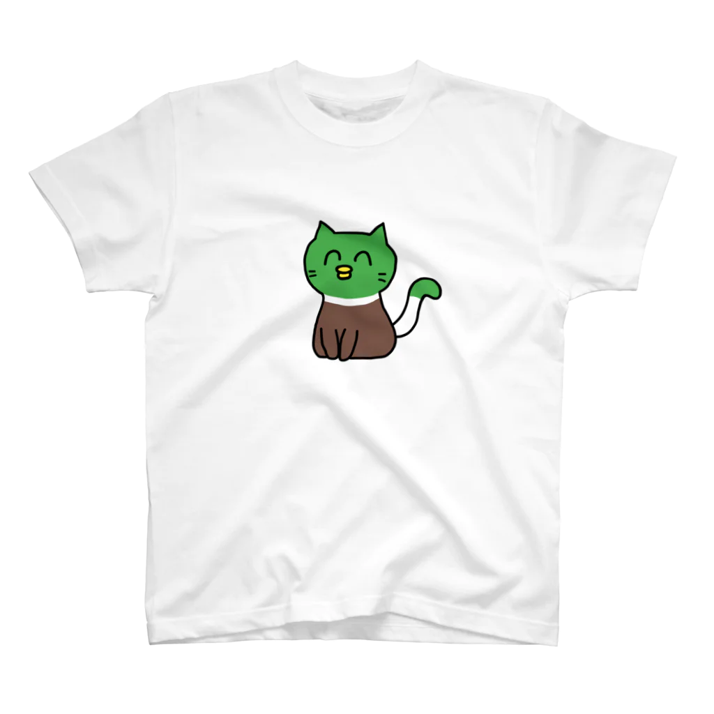 かもちゃん 公式ショップのかもちゃん 世界猫の日 Regular Fit T-Shirt