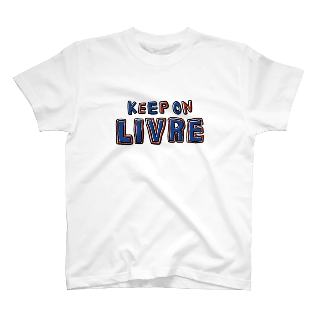 Keep On LIVREのKeepOnLIVRE（青赤ロゴ） Regular Fit T-Shirt