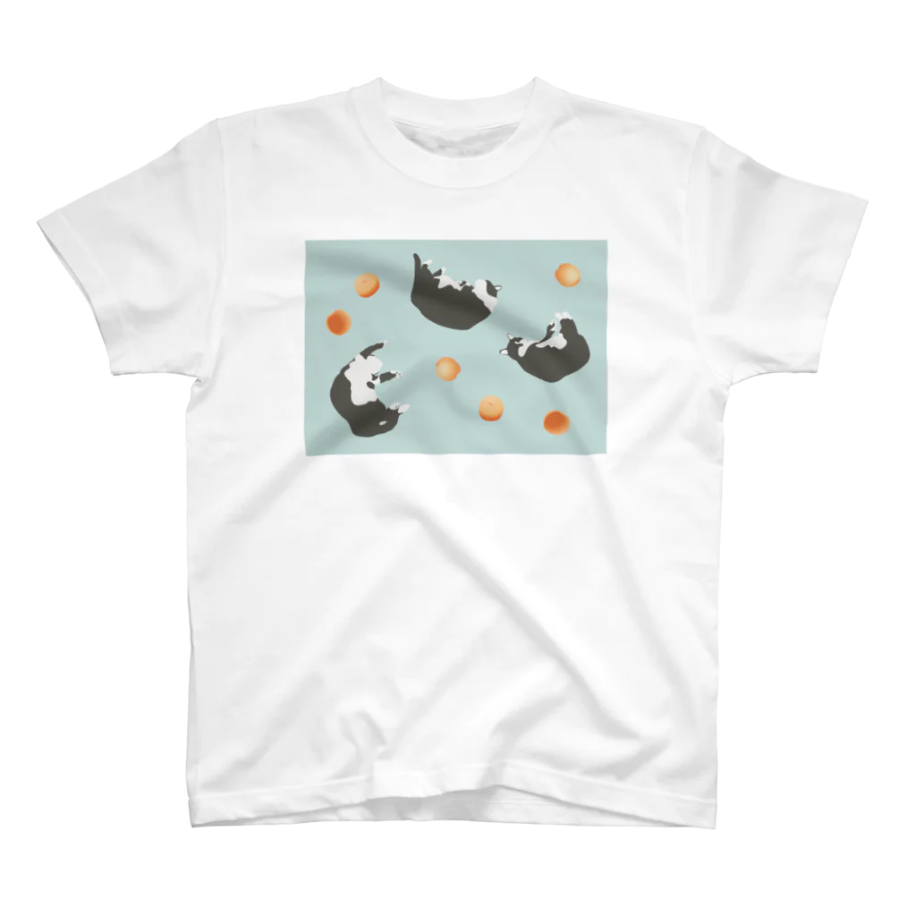 Umiの猫と桃 スタンダードTシャツ