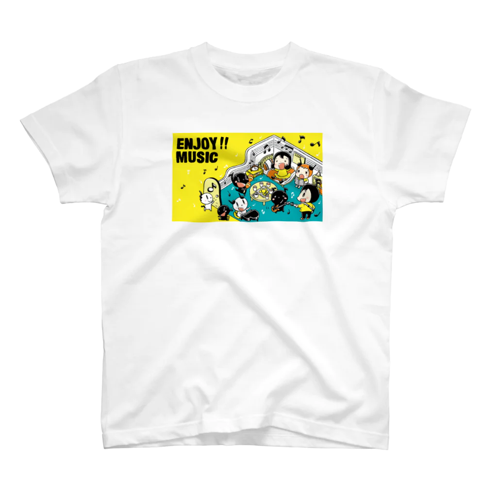 フルタハナコの「ハナばたけ」のENJOY MUSIC スタンダードTシャツ