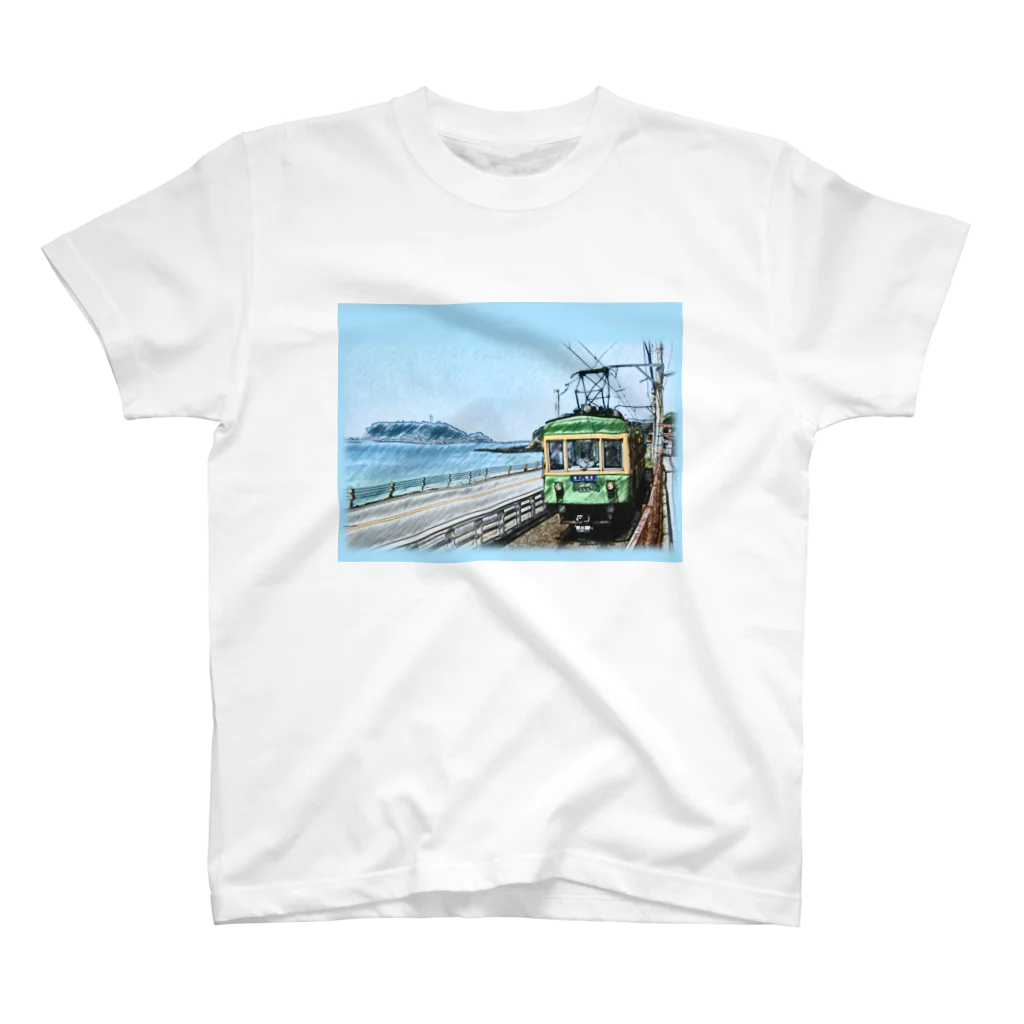 湘南・茅ケ崎　Kuwatayaの江ノ島を眺めて Regular Fit T-Shirt
