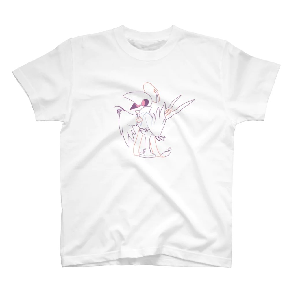 苔丸屋の駒と鳥 Regular Fit T-Shirt