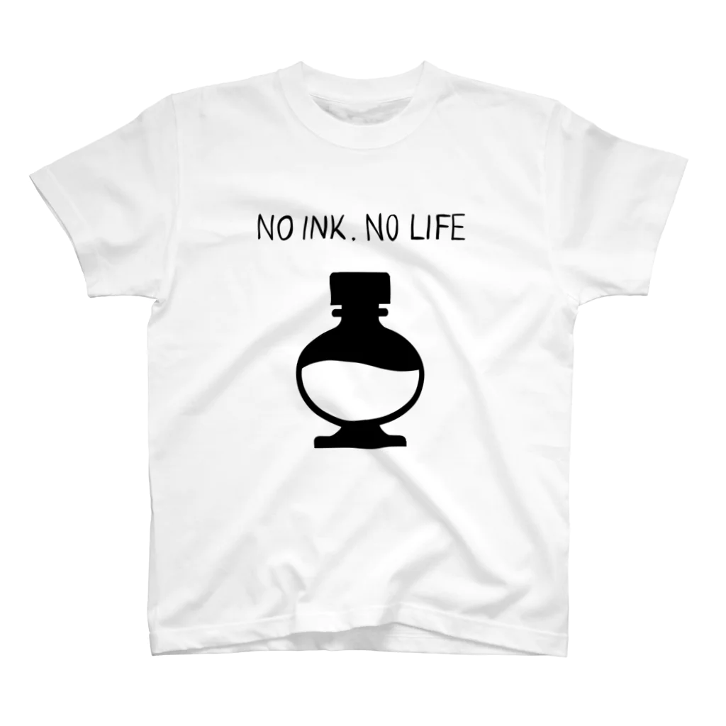 ことなり屋（仮）のNO INK NO LIFE くろいの スタンダードTシャツ