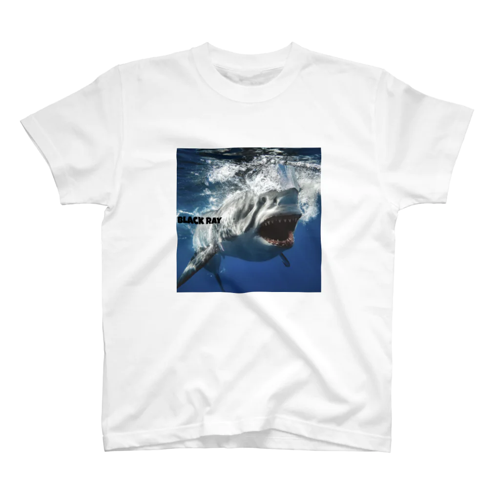black rayのGreat White Shark T shirt スタンダードTシャツ