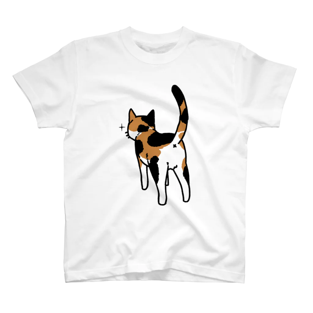 Riotoのねこけつ（三毛猫） スタンダードTシャツ