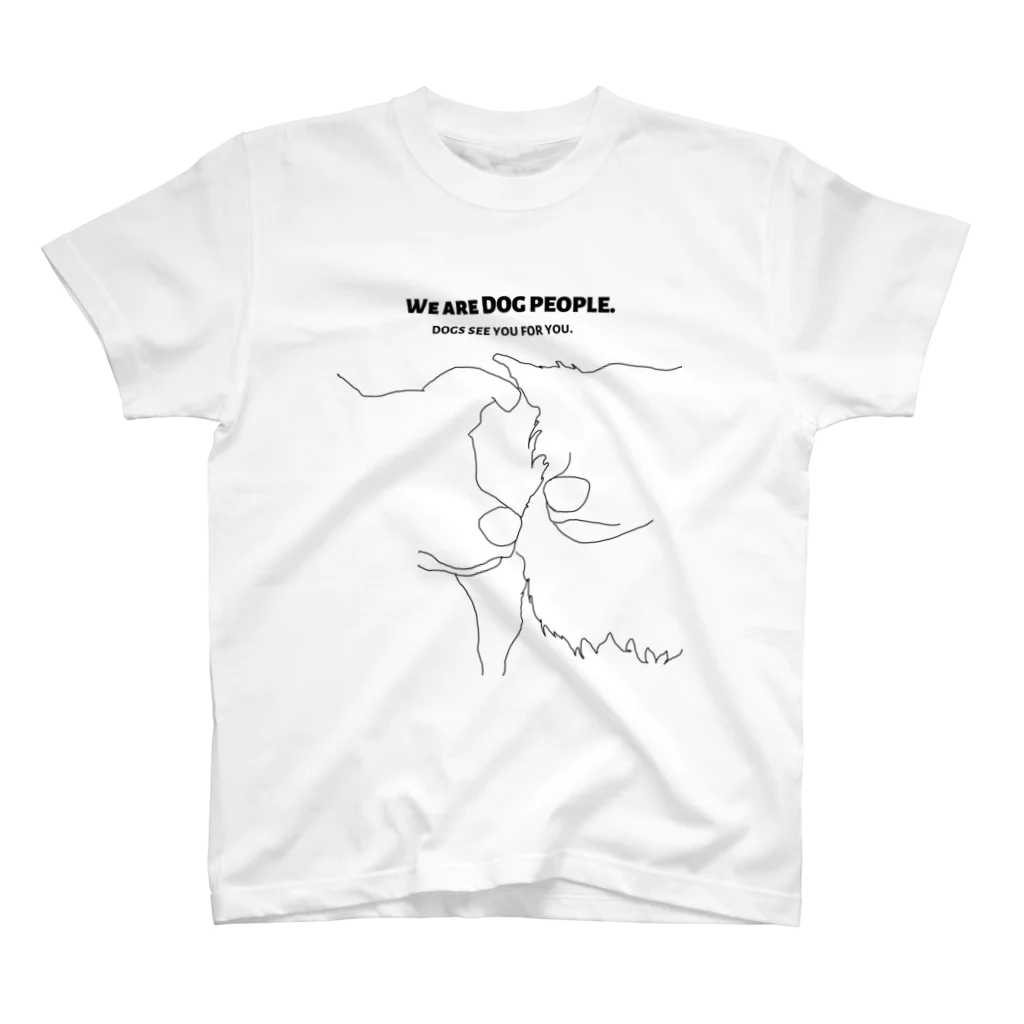 DOGPEOPLEのWe are DOGPEOPLE with dogs スタンダードTシャツ