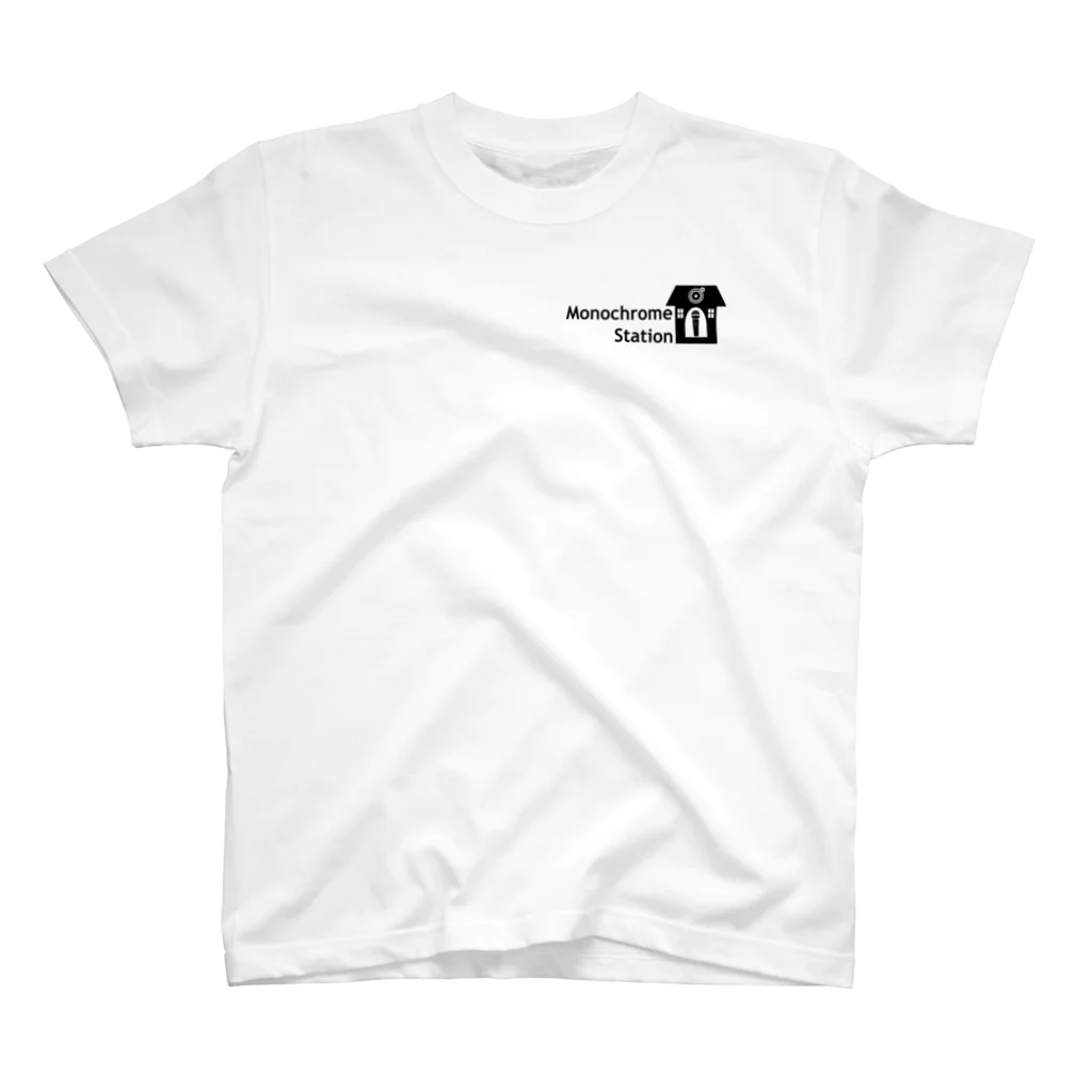 Monochrome Station Goodsの#モノステ WプリントTシャツ スタンダードTシャツ