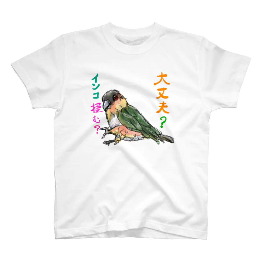 ききのここの大丈夫？インコ揉む？ スタンダードTシャツ