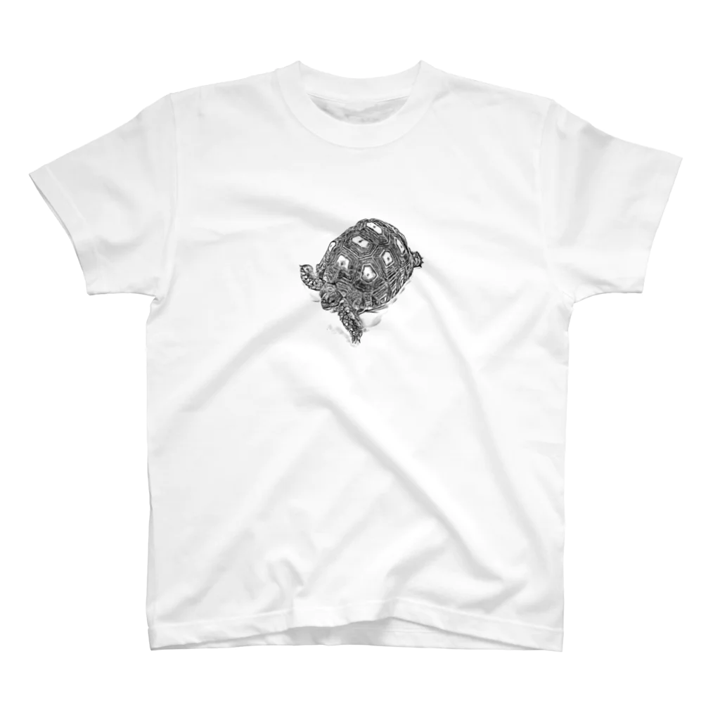 🐢 オマ 🦎🦗SPERARE【スペラーレ】通販サイト&エサ屋&レプタイルズショップのケヅメリクガメTシャツ Regular Fit T-Shirt