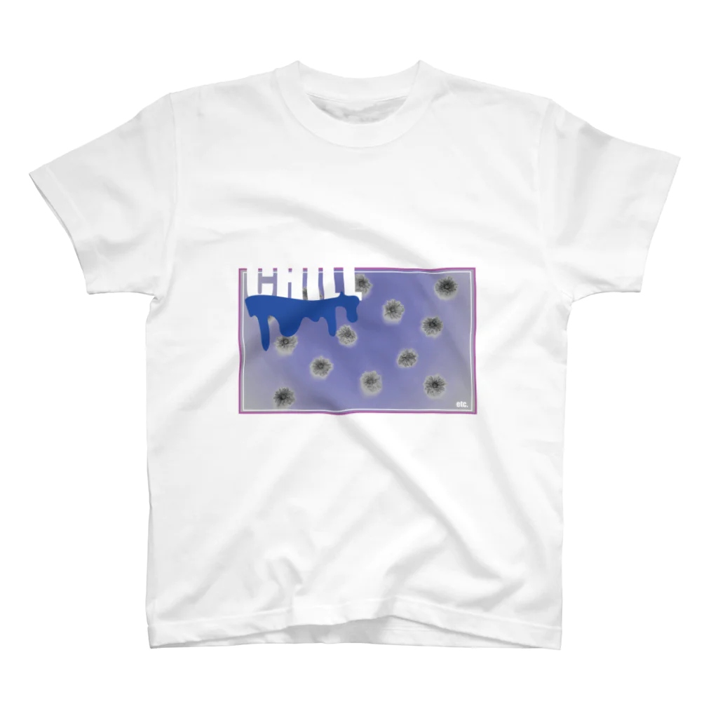 CHILL etc.の花柄@暗めTシャツ スタンダードTシャツ