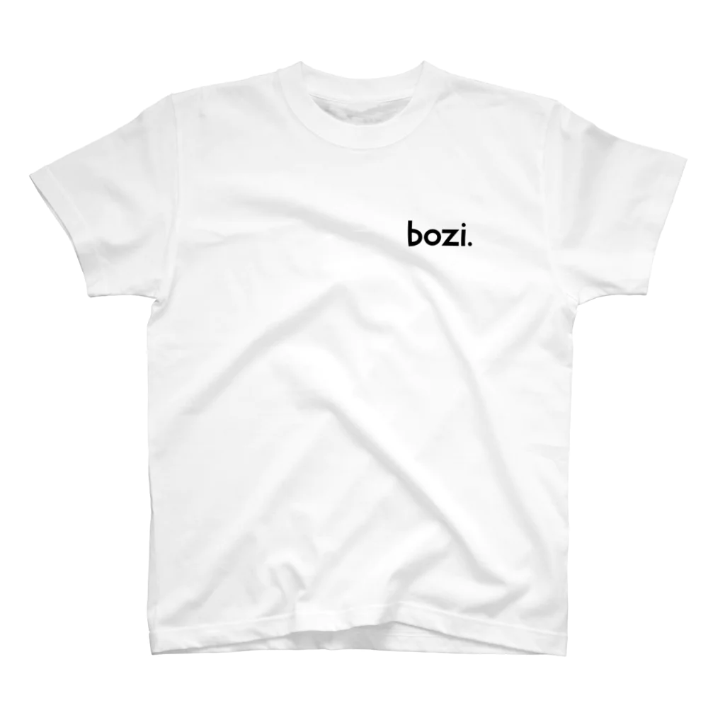 bozi.のロゴT　白 スタンダードTシャツ