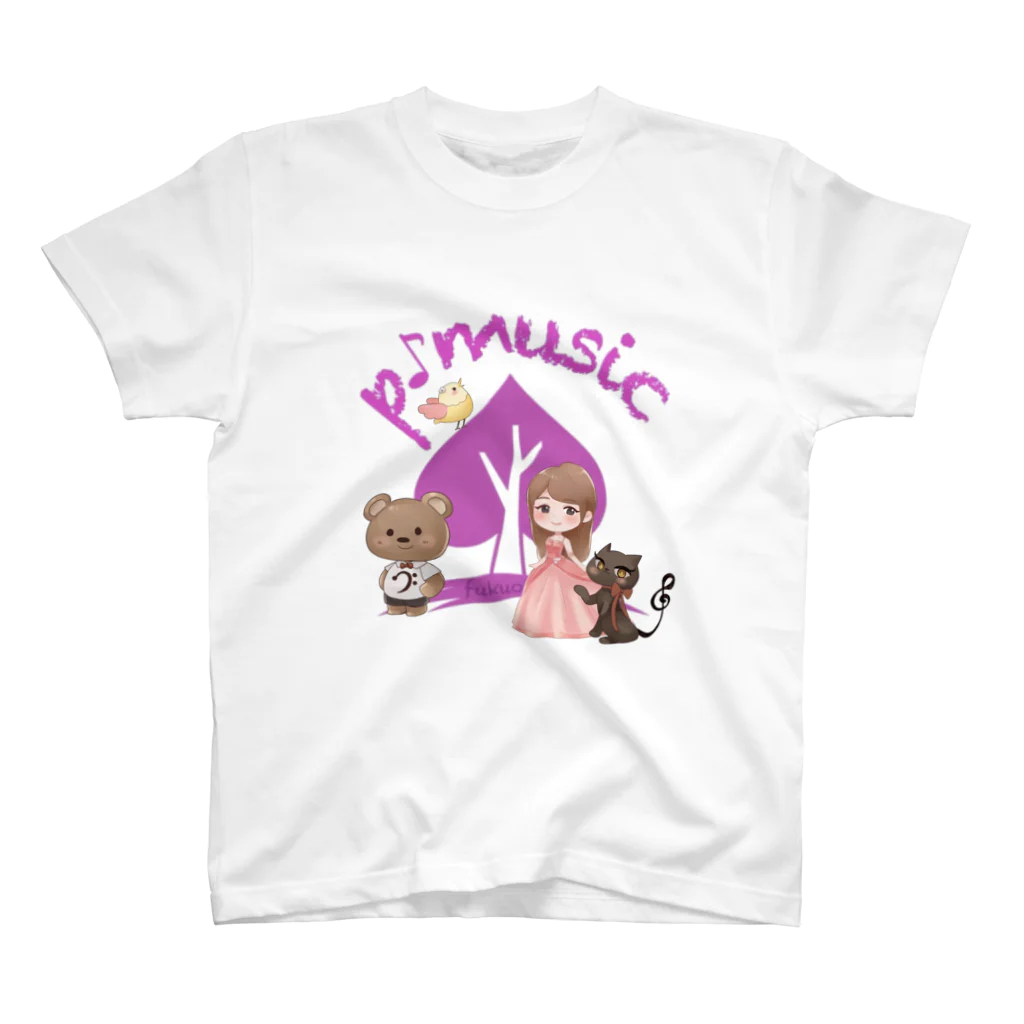 p-music♪のp-musicオリジナルグッズ スタンダードTシャツ