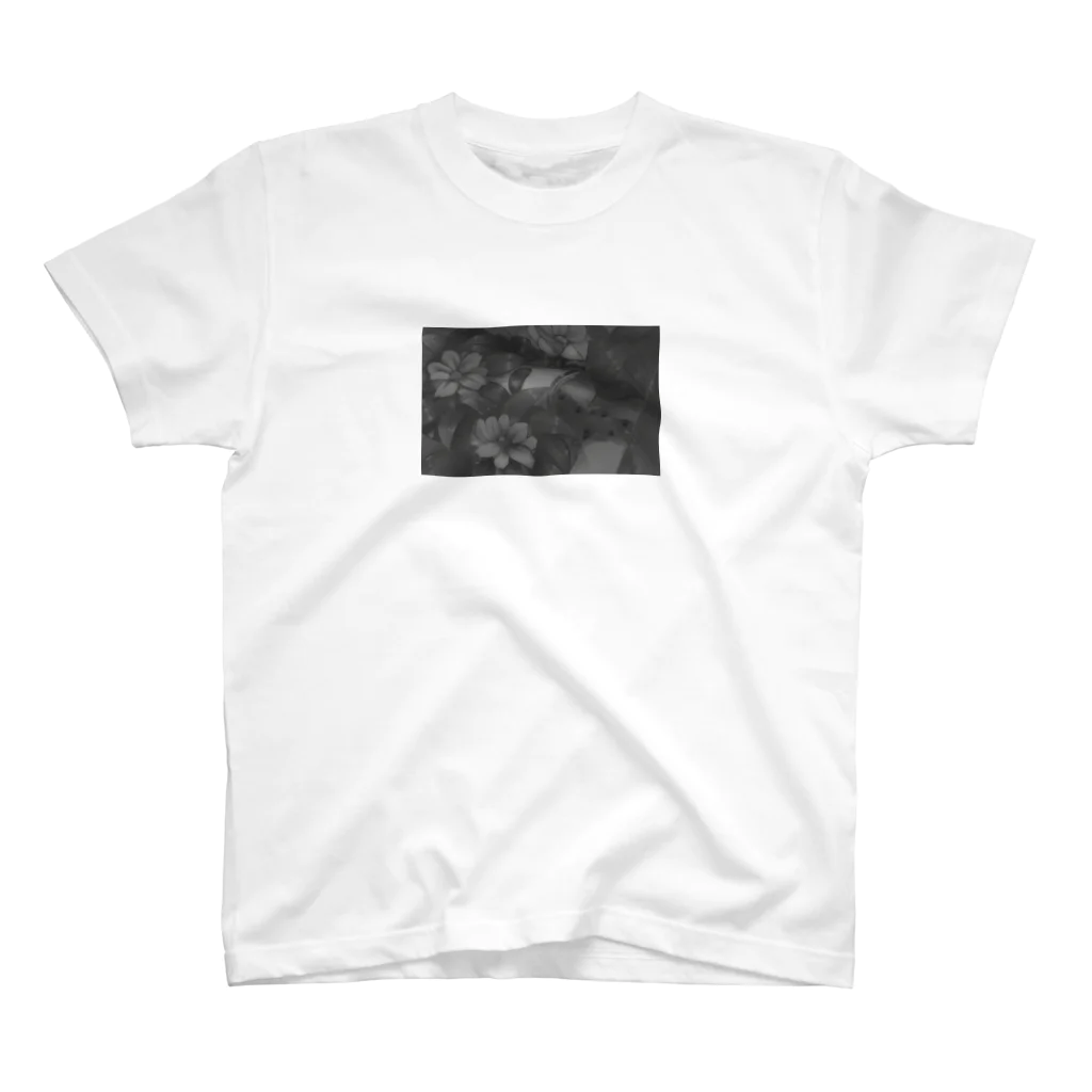 おしゃれ屋さんの倒れるタピオカ（mono ver.） スタンダードTシャツ