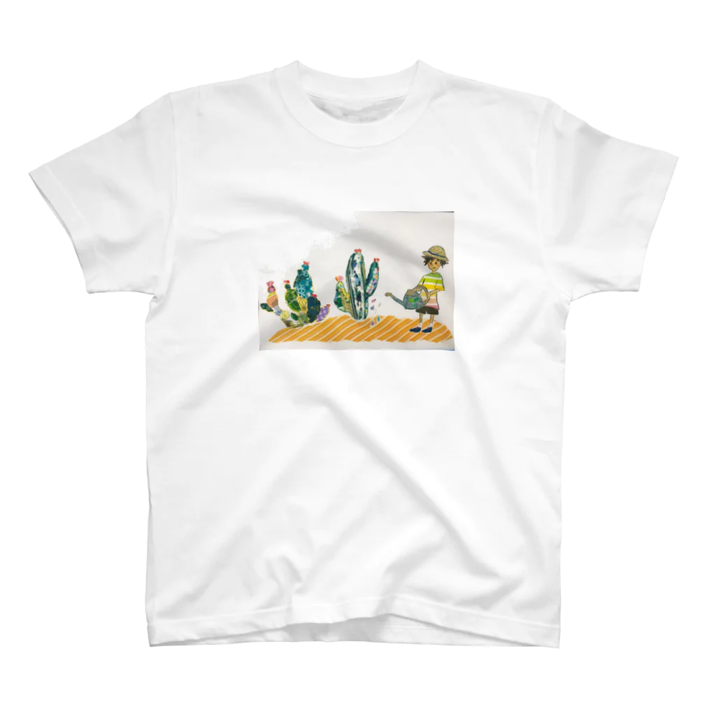 r_Waomのマステ絵サボテン スタンダードTシャツ