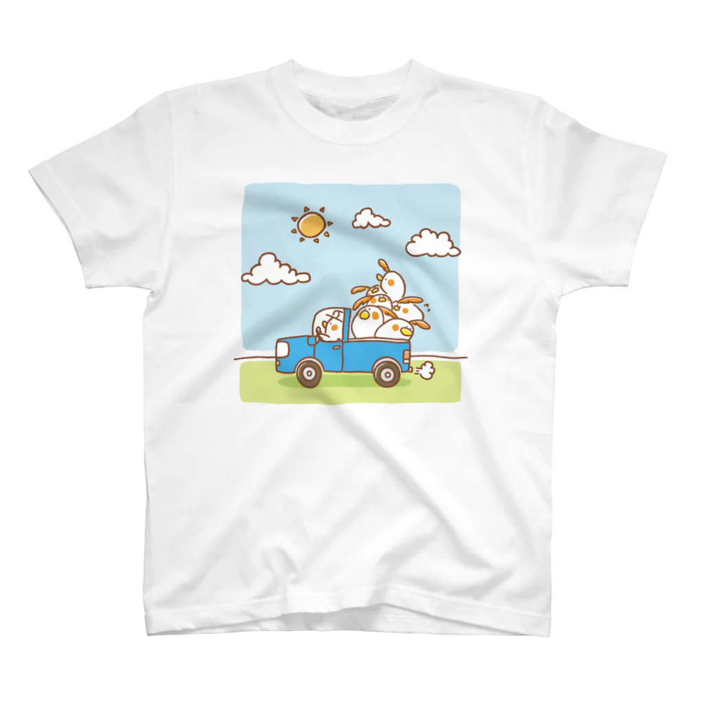 とりてんタウン-ヒラタドリ工房のヒラタドリ（わくわく大出荷） スタンダードTシャツ