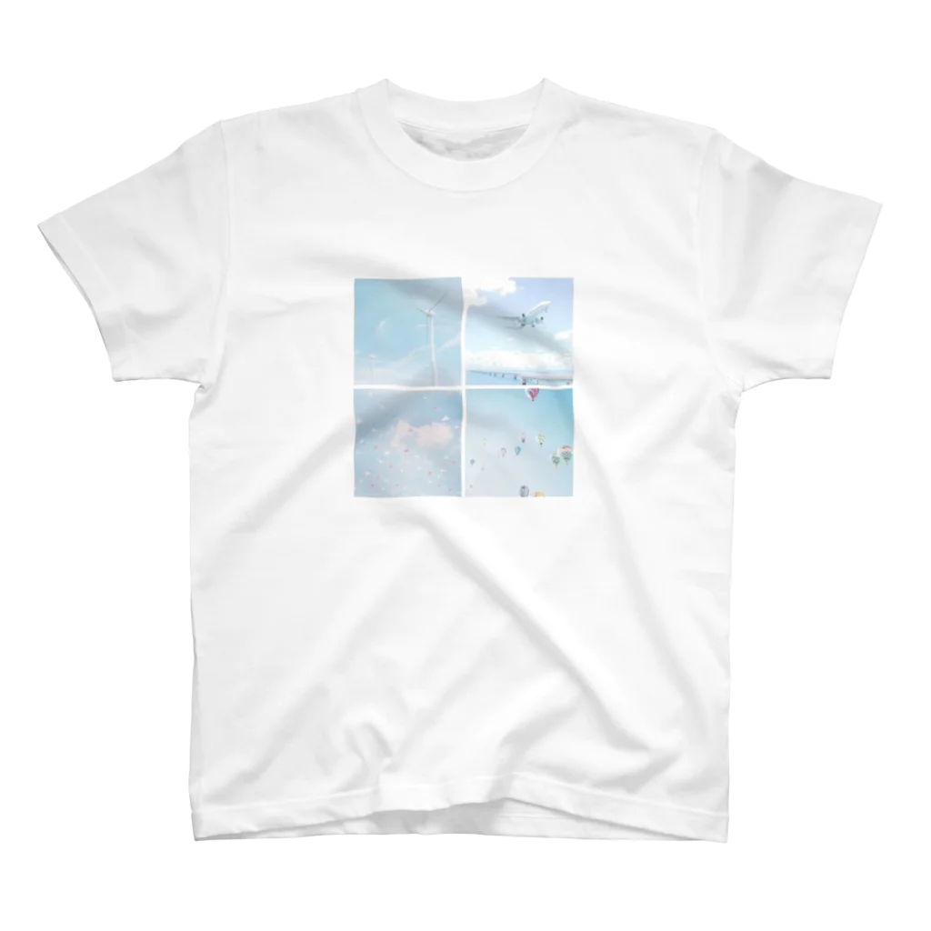 S.SHOPの空、風車、飛行機。 スタンダードTシャツ