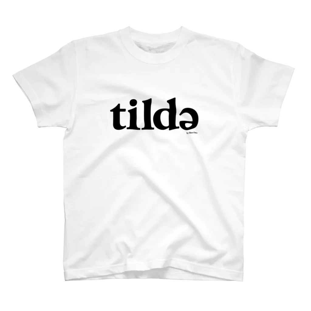 tildeのBlack tilde スタンダードTシャツ