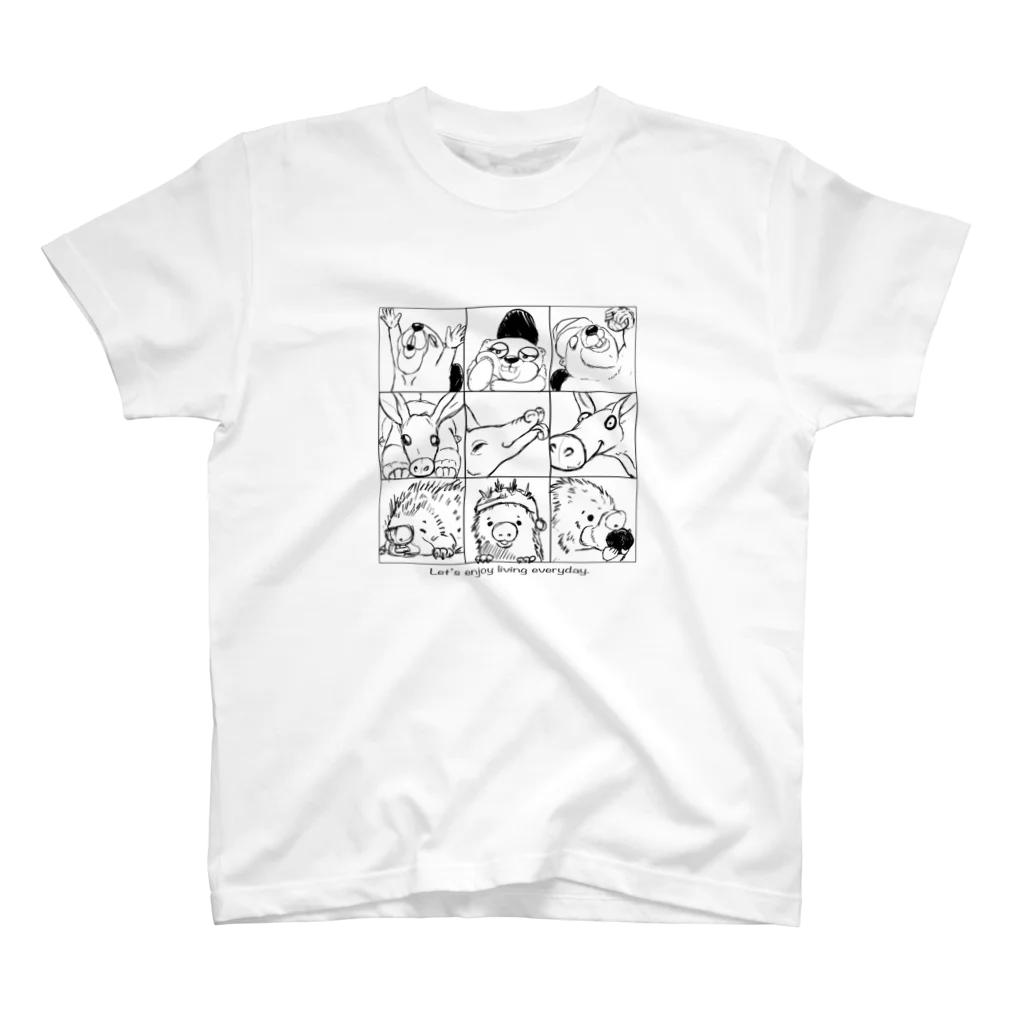 sota nakashimaのenjoy  animals スタンダードTシャツ