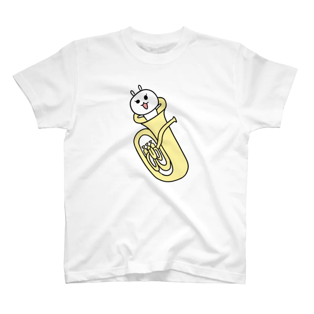 ゆずぽろの昼休みのユーフォニアムから飛び出したきらぽろちゃん（イラスト大ver) スタンダードTシャツ